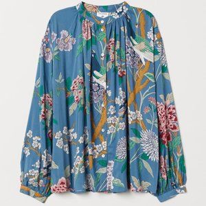 GP & J BAKER x H&M Flowy, Flower Pattern Blouse